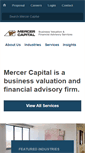 Mobile Screenshot of mercercapital.com